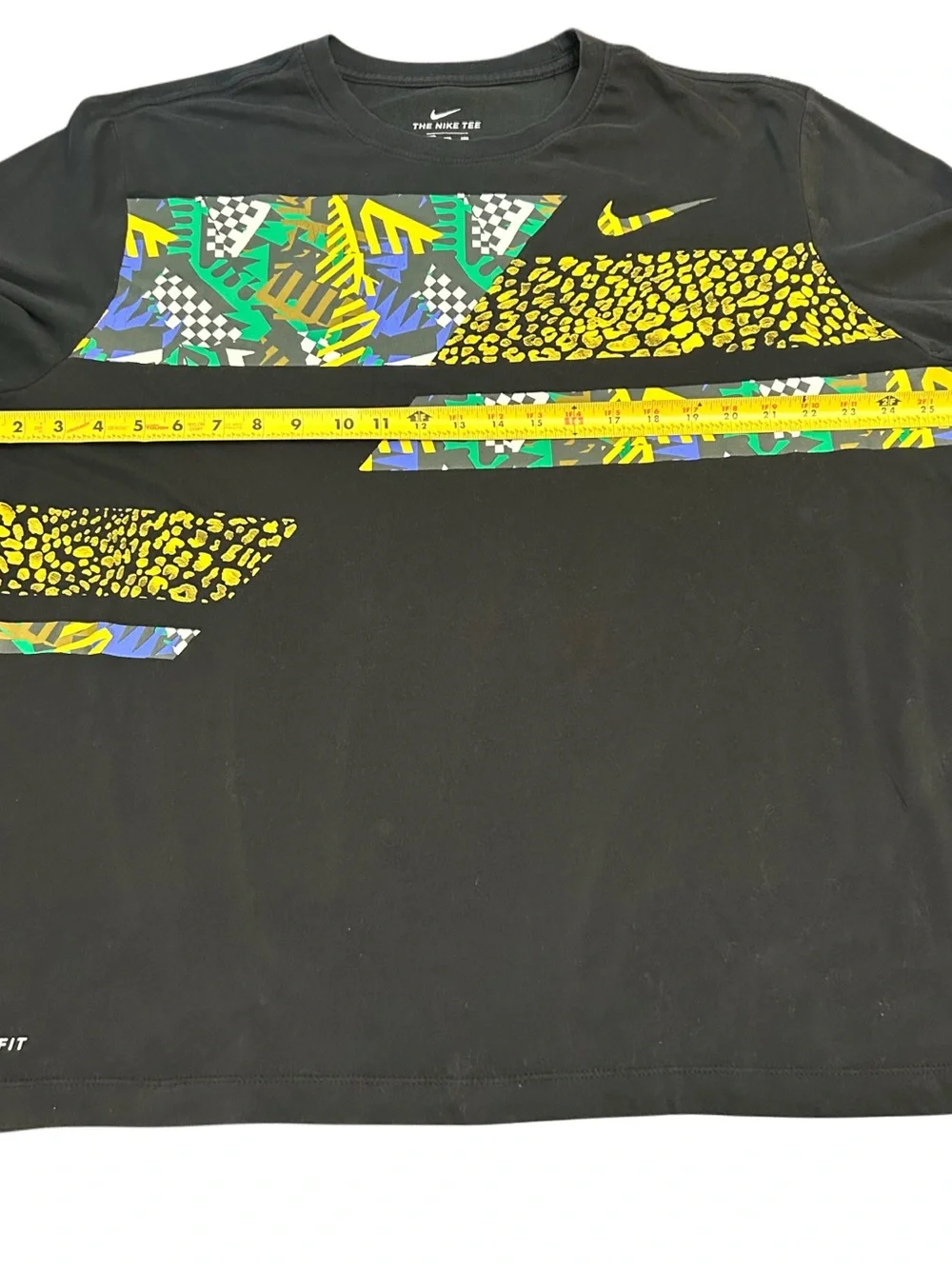 Nike Men's XXL DriFit Jungle Print Black Short Sleeve T-Shirt Graphic Print - Picture 6 of 9